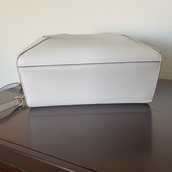 Michael Kors White Satchel with Gold Accents - Picture 4 of 7